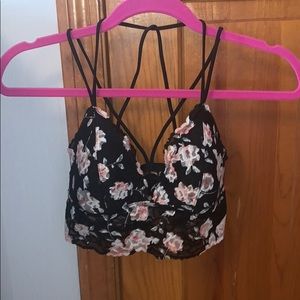 PINK VS Floral Lace Bralette